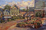LEIF NILSSON Chester Center - late summer morning painting